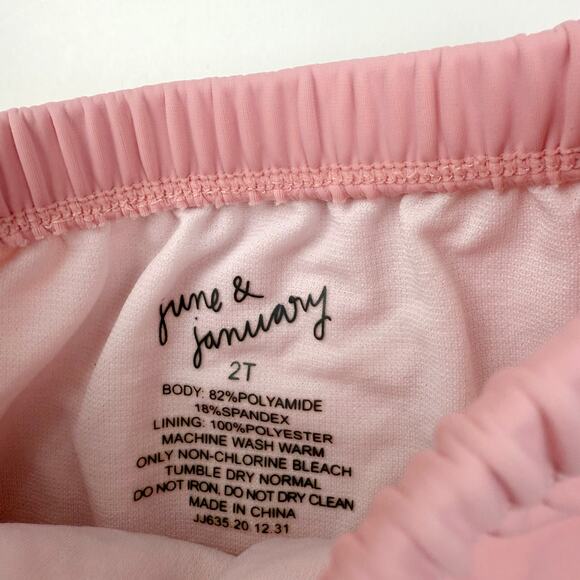 June & January Blush Pink Two Piece Bikini Swimsuit - Picture 5 of 7